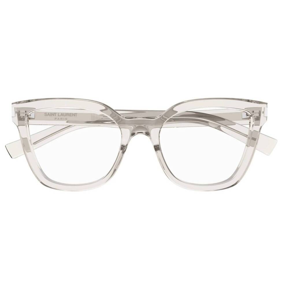 NEW SAINT LAURENT women's sl748 square eyeglasses in clear - Picture 2 of 3